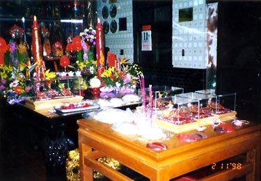 fishing boat temple- sacrificial offerings